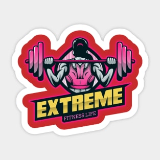 Extreme Fitness Life Design T-shirt Coffee Mug Apparel Notebook Sticker Gift Mobile Cover Sticker